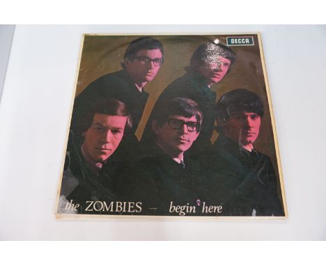VINYL - THE ZOMBIES - "BEGIN HERE", ORIGINAL UK 1ST PRESSING MONO 1964 DECCA RECORDS, LK4679. An ORIGINAL UK 1ST 1A /1 A matr