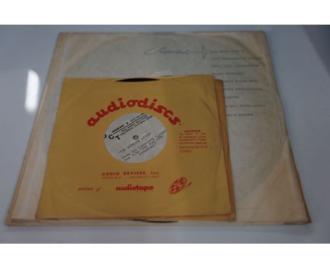 VINYL - SOUNDTRACK ACETATES - 2 U.S, 10" +  2 ALBUM ACETATES - SOUNDTRACKS ACETATES. 1. THE MORNING AFTER - FRON THE FILM "TH