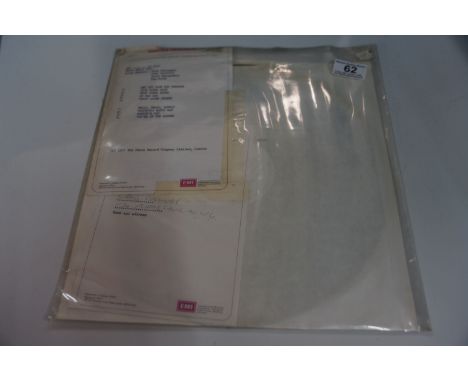 VINYL - ARC - "AT THIS". 1971 DOUBLE SIDED EMIDISC ACETATE ALBUM. ANOTHER UNIQUE ACETATE OF THIS AMAZING PROG ROCK MONSTER th