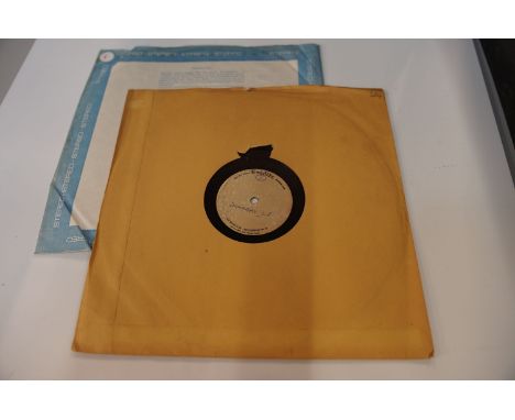 VINYL - SUNFOREST - "SOUND OF SUNFOREST", 1969 DOUBLE SIDED ORIGINAL ROUGH MIXES ACETATE ALBUM + ORIGINAL ALBUM, DERAM NOVA R