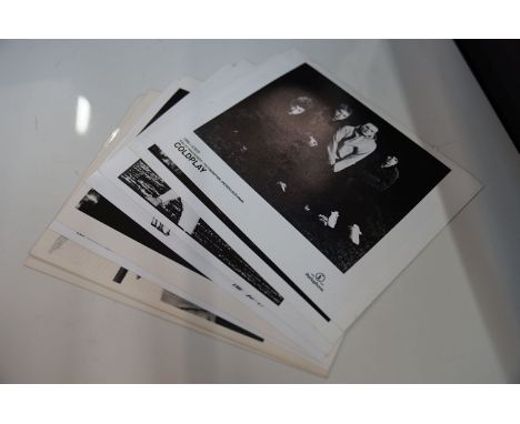 PROMO UK PRESS PHOTOS + 1 signed - 9 UK ORIGINAL EARLY PRESS PHOTOS: RADIOHEAD 1998 PARLOPHONE RECORDS, METALLICA 1998, VERTI