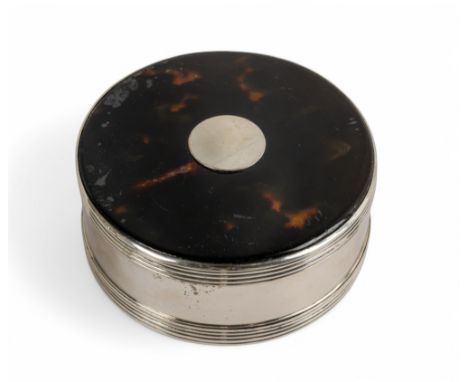Georgian A tortoiseshell, silver gilt and enamel box Hallmarked, London, 1815 With makers mark rubbed The enamel hidden eroti
