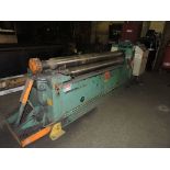 American 3 bar roll former, 7 ft. 6".