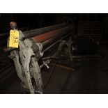 Roll former, hand crank, three bar, 40 in.