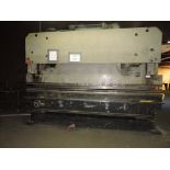 HTC hydraulic press brake, 155 T., 12 ft. above floor.