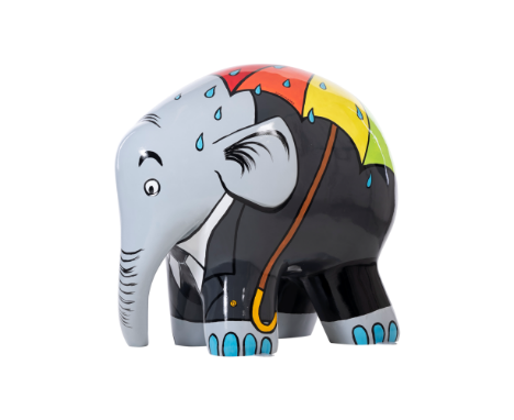 UmbrelliphantThis design was inspired by the perfect roundedshape of Elmer’s back - what fun to put abusiness like elephant i