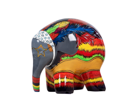 Following Sir Elton John’s concert at PortmanRoad in 2017 - Sir Elephant John is here tocelebrate the iconic legend. With Roc