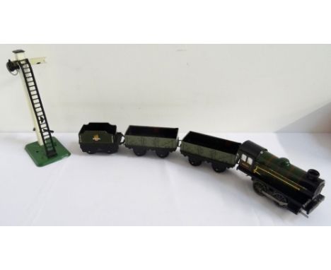 SELECTION OF BOXED HORNBY TRAINS O GAUGE ROLLING STOCKincluding No.20 Locomotive, non-reversing, two No.20 Wagons, No. 20 Ten