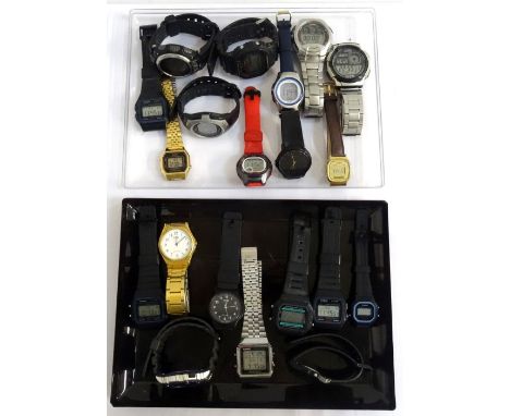 SELECTION OF TWENTY LADIES AND GENTLEMEN'S CASIO QUARTZ WRISTWATCHESmostly digital examples, various styles (20) 