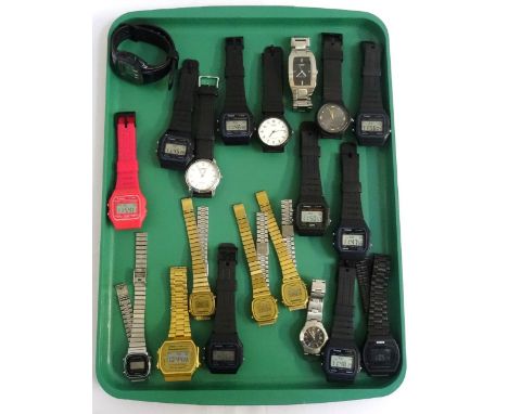 SELECTION OF TWENTY LADIES AND GENTLEMEN'S CASIO QUARTZ WRISTWATCHESmostly digital examples, various styles (20) 