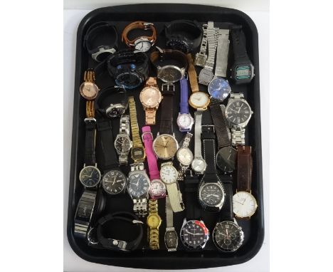 SELECTION OF LADIES AND GENTLEMEN'S WRISTWATCHESincluding Casio, Fossil, Sekonda, Swatch, Skagen, Emporio Armani, Hugo Boss, 