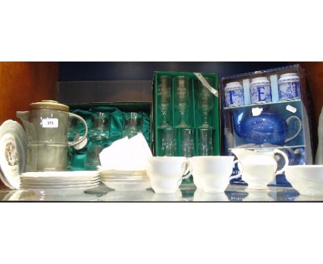 A Collection of Glass and Ceramics to include Whittard of Chelsea - the Tea Clipper Collection, two box sets of six Eamon Cry