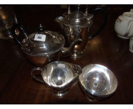 A Sheffield Silver Plated Tea Service.