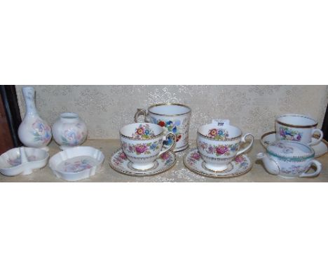 A Shelf of Ceramics, to include Royal Grafton.