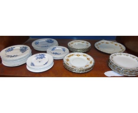 A Collection of Tea Plates, to include Royal Worcester.