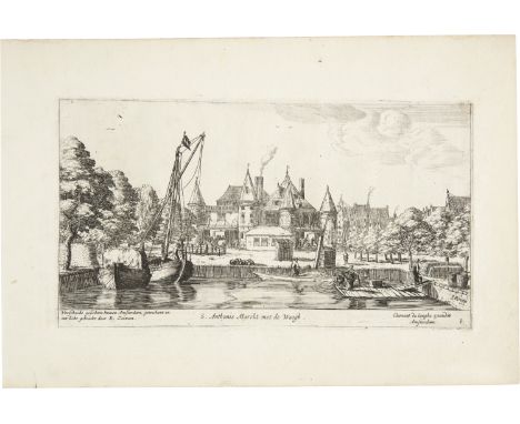 Reinier Nooms, genannt Zeeman (Um 1623 Amsterdam 1667)Views in AmsterdamFolge von 8 BlattUm 1659/62 (?)RadierungenJe ca. 21x3