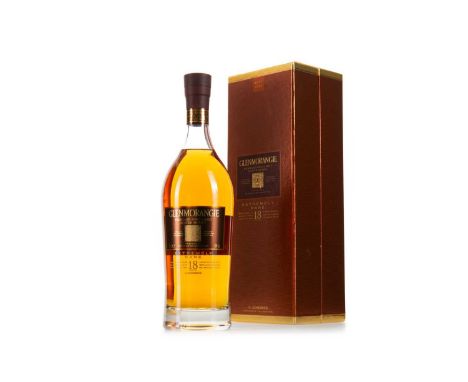 GLENMORANGIE 18 YEAR OLD EXTREMELY RARE HIGHLAND SINGLE MALT Famous for their unique stills, each as tall as an adult giraffe