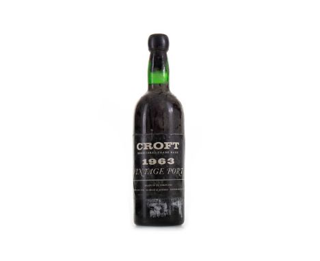 CROFT 1963 VINTAGE PORT No stated ABV / approximately 75cl