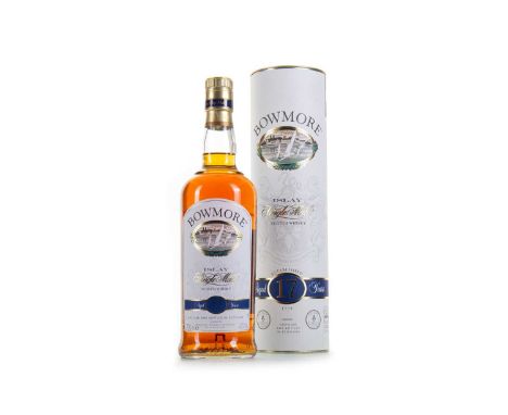 BOWMORE 17 YEAR OLD ISLAY SINGLE MALT Sat on the picturesque shore of Loch Indaal, Bowmore is a distillery steeped in mytholo