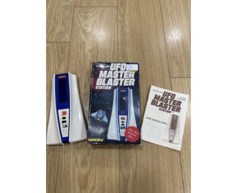 Vintage Electronics Game UFO Master Blaster Station by Bambino  1978 with Box and Instructions.