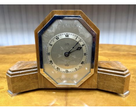 Art Deco Stewart Elliott Mantle Clock, lovely Art Deco design, Glasgow maker, working at time of cataloguing, however needs n