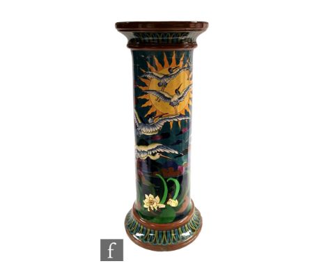 In the manner of Frederick Rhead - Wileman &amp; Co Foley - A large late 19th to early 20th Century Aesthetic jardiniere stan