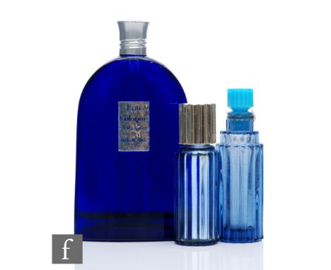Rene Lalique - A group of three scent bottles to include a small factice Je Reviens for Worth designed circa 1929, of stepped