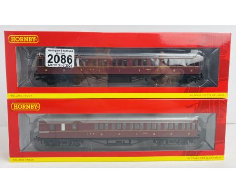 2x Hornby Coaches 1x R4656A &amp; 1x R4677B LMS Composite Coaches Boxed P&amp;P Group 1 (£14+VAT for the first lot and £1+VAT