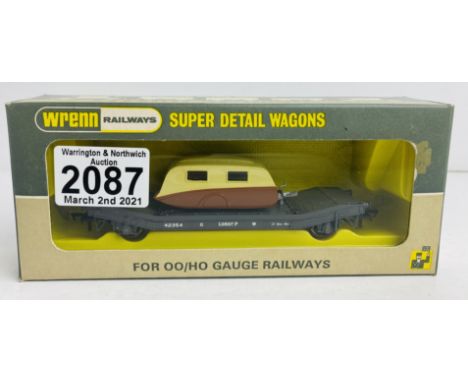 Wrenn W4652A Machine Wagon Loriot GW with Caravan Load Boxed P&amp;P Group 1 (£14+VAT for the first lot and £1+VAT for subseq