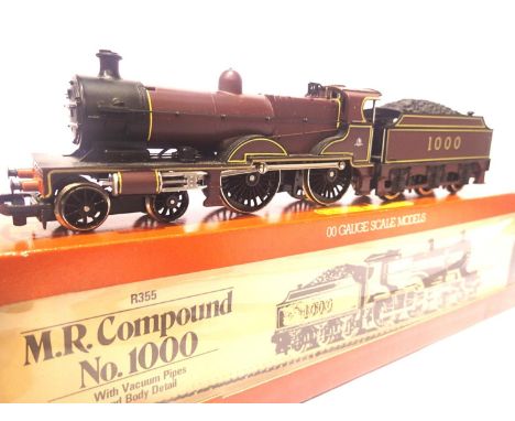 Hornby R355 Midland Compound red, no 1000. P&P Group 1 (£14+VAT for the first lot and £1+VAT for subsequent lots)Condition Re