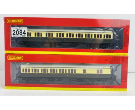 2x Hornby Coaches 1x R4874 &amp; R4876 GWR Suburban Coaches Boxed P&amp;P Group 1 (£14+VAT for the first lot and £1+VAT for s