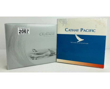 2x Cathay Pacific 1:400 Scale Aircraft A330 &amp; 747 Boxed P&amp;P Group 1 (£14+VAT for the first lot and £1+VAT for subsequ