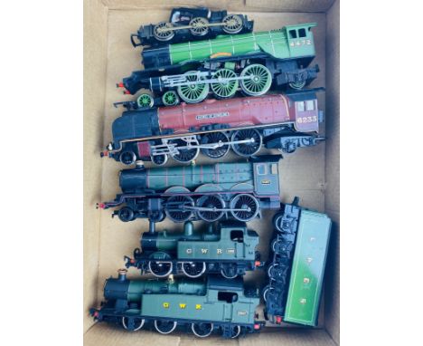 5x Assorted OO Gauge Locomotives (2x Lacking Tenders), 1x Additional Chassis - Sold for Spares or Repairs P&amp;P Group 2 (£1