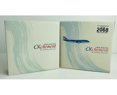 2x Cathay Pacific 1:400 Scale 747 Aircraft Boxed P&amp;P Group 1 (£14+VAT for the first lot and £1+VAT for subsequent lots) 