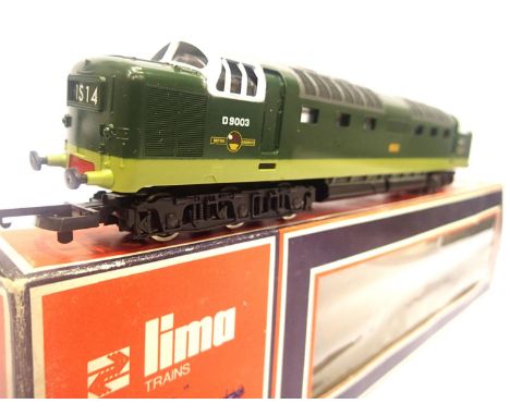 Lima Deltic D9003 Meld, BR two tone green. P&P Group 1 (£14+VAT for the first lot and £1+VAT for subsequent lots)Condition Re