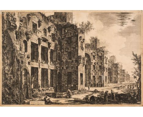 * Piranesi (Giovanni Battista, 1720-1778). Veduta degli avanzi superiori delle Terme di Diocleziano a S. Maria degli Angeli, 