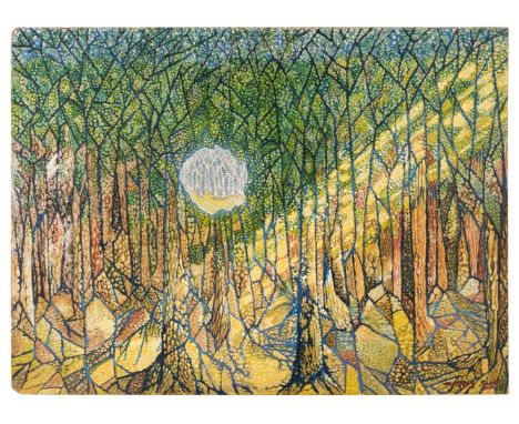 AR  * Cox (Morris, 1903-1998). Forest Vista, 1960, acrylic on board, signed and dated lower right, size 68.5 x 50.5 cm (27 x 