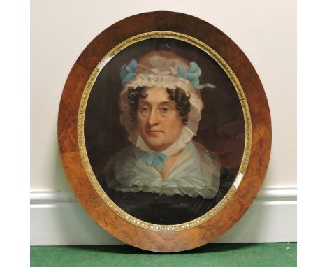 English School, 18th century, portrait of Mrs Sarah Pay circa 1787, oil on canvas, 47 x 40cm