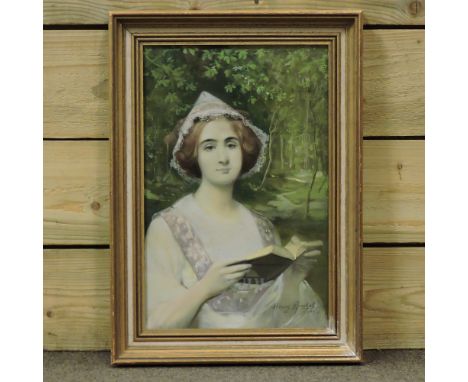 Henry Marshall, portrait of a girl, signed and dated 1911, pastel, 40 x 26cm