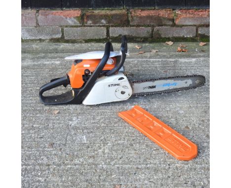 A Stihl MS 181C chainsaw
