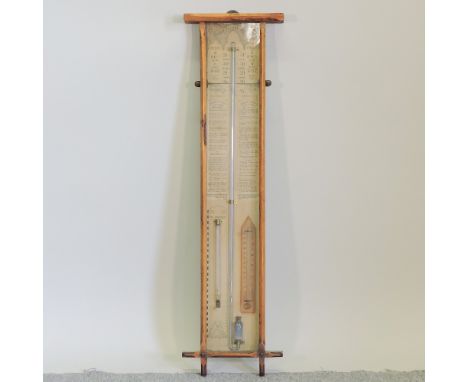 An early 20th century Admiral Fitzroy barometer, 99cm high