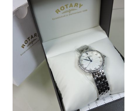 A Rotary ladies stainless steel wristwatch, boxed