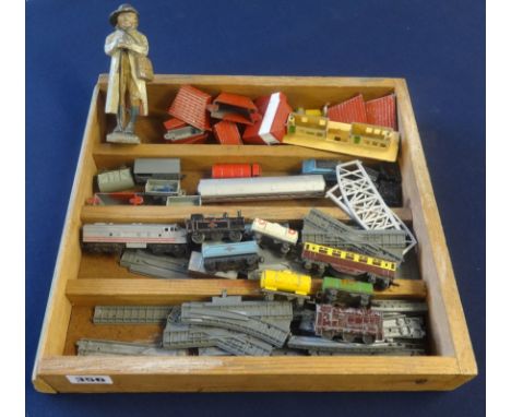 Lone Star, a collection of various diecast N gauge model railway, and lead figure, height 14cm, etc.