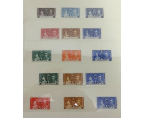 Stamps, a collection including Royal Mail first day covers, George VI 1937 coronation stamp collection and also George VI 194