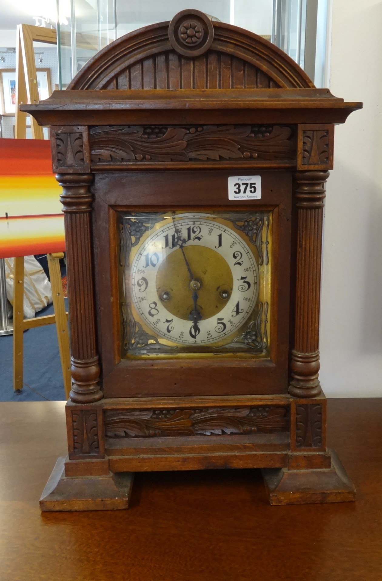 Junghans, a Victorian oak cased mantle clock, with 8 day movement, This ...