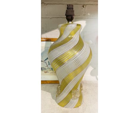 MURANO GLASS LAMP - 45CMS (H) APPROX