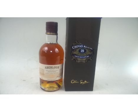*2 x bottles Whisky: Chivas Regal 18 year Gold Signature &amp; Aberlour 12 year old single malt