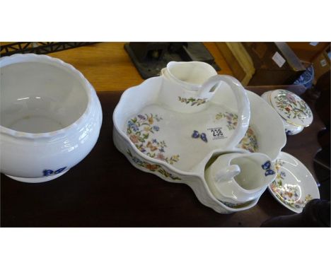 An Aynsley strawberry set along with 3 other pieces of Aynsley