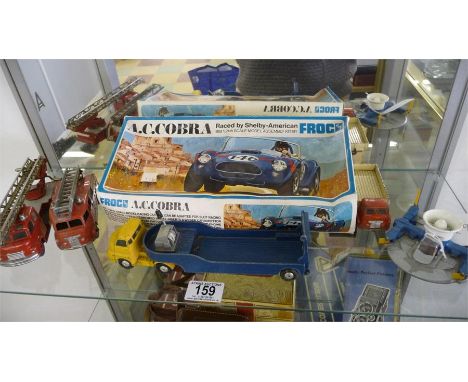 A collection of Dinky and Corgi toys including, Dinky Supertoys Turntable Fire Escape (956), Dinky Supertoys Fire Engine (955