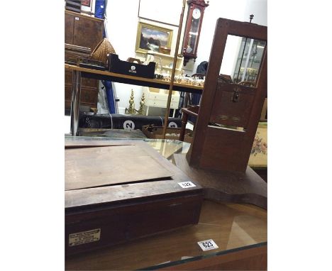 "The Bruce " retouching desk and one other piece of antique camera equipment